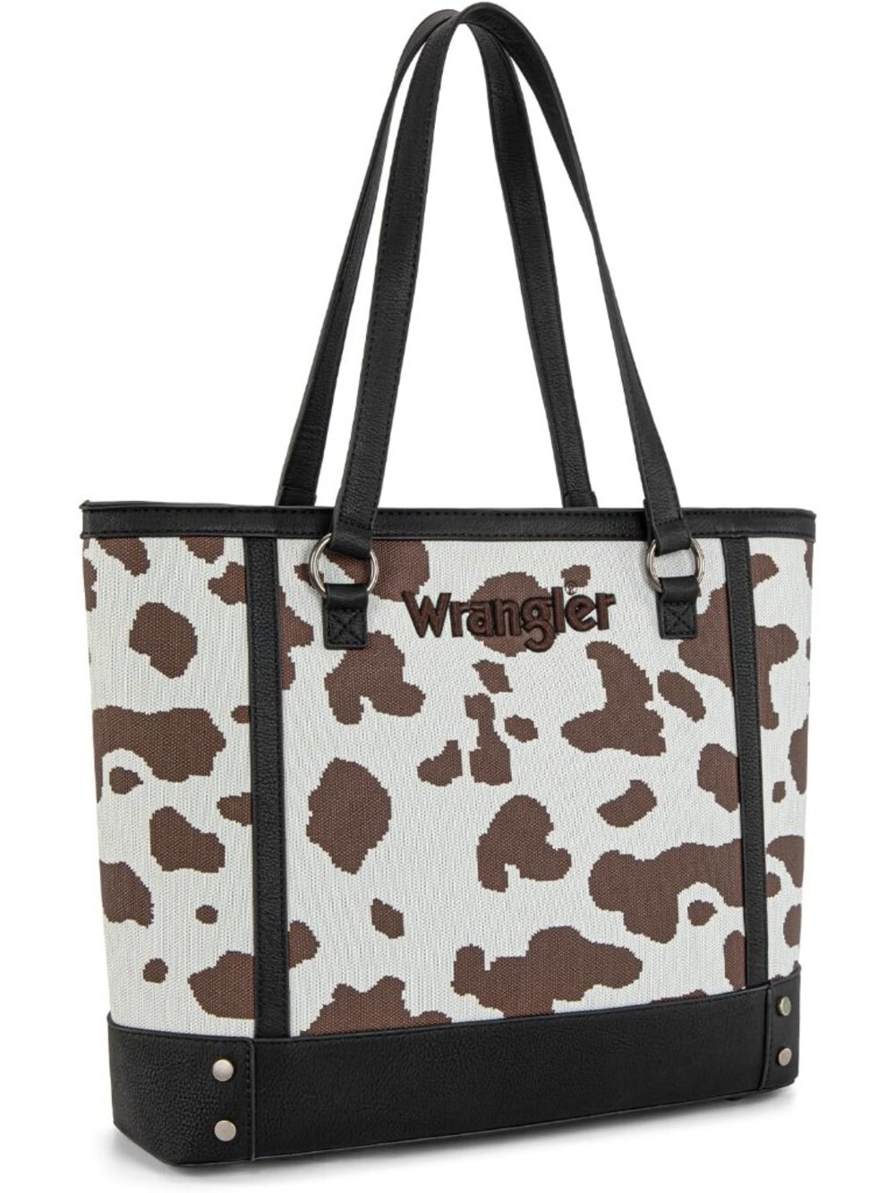 Wrangler Tote Bag for Women Western Cow Print Purse Designer Top Handle Handbags